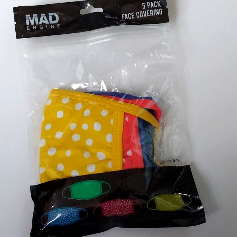 Women Face mask multi color 5pc